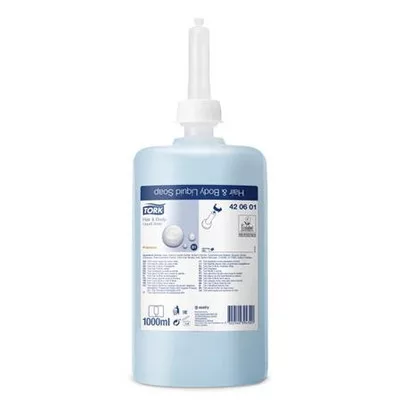 Folyékony szappan, 1 l S1 rendszer, TORK "Pipere", világoskék 1 liter