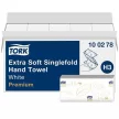 Kéztörlő,  Z hajtás, 2 rétegű, 200 lap, H3 rendszer, Premium, TORK "Extra Soft Singlefold", fehér 15 csom