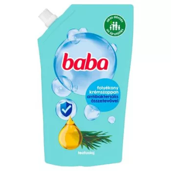   Folyékony szappan utántöltő, antibakteriális összetevővel,  0,5 l, BABA, eukaliptusz 0,5 liter