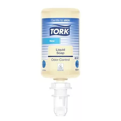 Folyékony szappan, 1 l, S4 rendszer, szagsemlegesítő, TORK "Odor-Control", átlátszó 1 liter