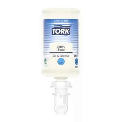 Folyékony szappan, 1 l, S4 rendszer, TORK "Olaj és zsíroldó", átlátszó 1 liter