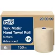 Kéztörlő, tekercses, 2 rétegű, H1 rendszer, Advanced, TORK "Matic", natúr 6 tek