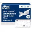 Kéztörlő, Interfold, 2 réteg, 136 lap, H2 rendszer, Advanced, TORK "Xpress Soft Multifold", fehér 21 csom