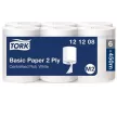 Kéztörlő, tekercses, belsőmag-adagolás, 2 rétegű, M2 rendszer, Universal, TORK, fehér 6 tek