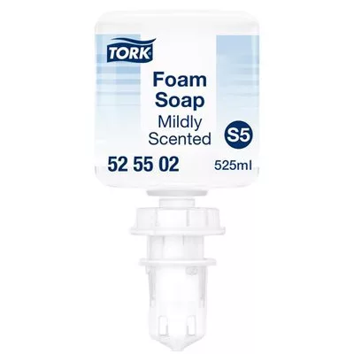 Habszappan, 0,525 l, S5 rendszer, TORK "MIni", enyhén illatosított, átlátszó 0,525 liter