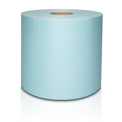 Törlőkendő, szöszmentes, tekercses, 1 rétegű, 200 lap, türkizkék