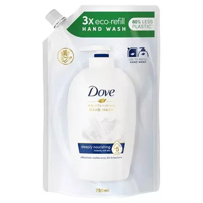 Folyékony szappan, utántöltő, 750 ml, DOVE "Deeply Nourishing" 0,75 liter