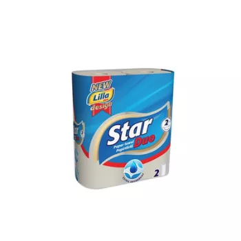   Háztartási papírtörlő, 2 rétegű, 2 tekercses, "Star Duo"