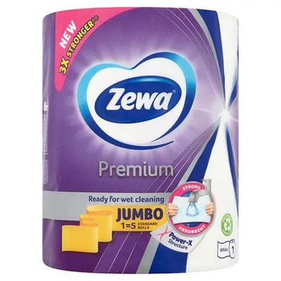 Kéztörlő, tekercses, 230 lap, ZEWA "Premium Jumbo" 1 tek
