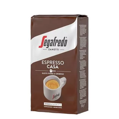 Kávé, pörkölt, őrölt, vákuumos csomagolásban, 250 g, SEGAFREDO, "Espresso Casa" 0,25 kg