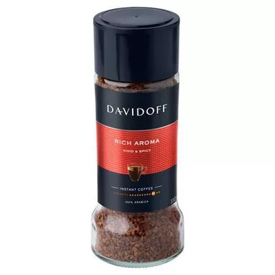 Instant kávé, 100 g, üveges, DAVIDOFF "Rich Aroma" 0,1 kg