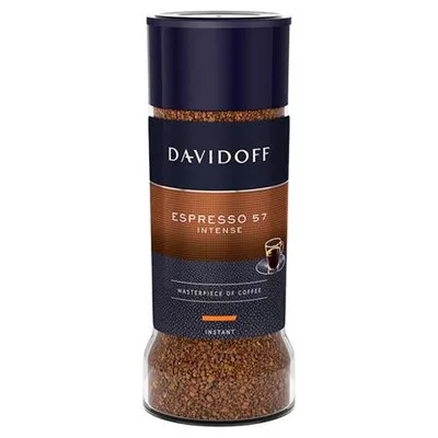 Instant kávé, 100 g, üveges, DAVIDOFF "Espresso 57" 0,1 kg