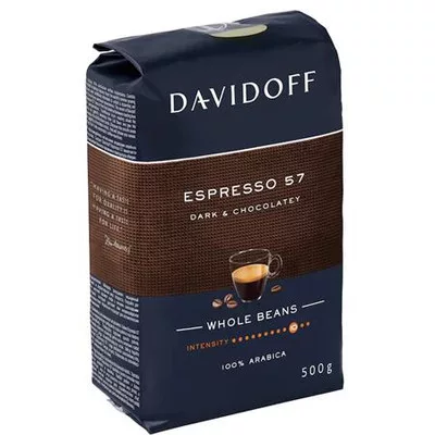 Kávé, pörkölt, szemes, 500 g, DAVIDOFF "Espresso 57" 0,5 kg