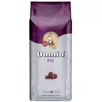 Kávé, pörkölt, szemes, védőgázas csomagolásban, 1000 g, DOUWE EGBERTS "Omnia" silk 1 kg
