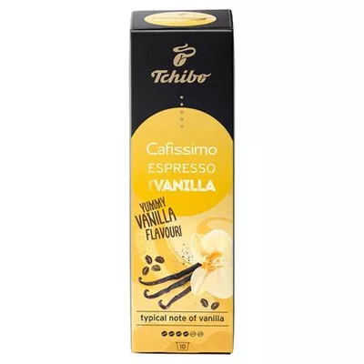 Kávékapszula, 10 db, TCHIBO "Cafissimo Espresso Vanilla"