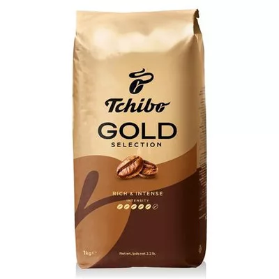 Kávé, pörkölt, szemes, 1000 g, TCHIBO "Gold Selection" 1 kg