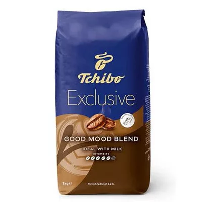 Kávé, pörkölt, szemes, 1000 g, TCHIBO "Exclusive Good Mood Blend" 1 kg