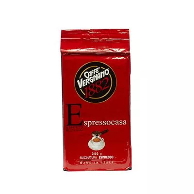 Kávé, pörkölt, őrölt, 250 g, CAFFÉ VERGNANO "Espressocasa" 0,25 kg