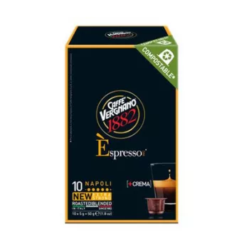  Kávékapszula, Nespresso® kompatibilis, 10 db, CAFFÉ VERGNANO "Espresso Napoli" (10 kapszula/csomag)