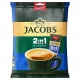 Instant kávé stick, 10x12,4 g, JACOBS "2in1" 0,124 kg