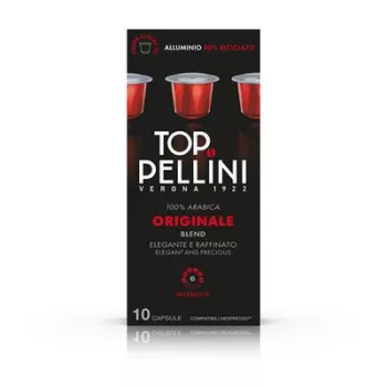   Kávékapszula, Nespresso® kompatibilis, 10 db, PELLINI, "Top alu"