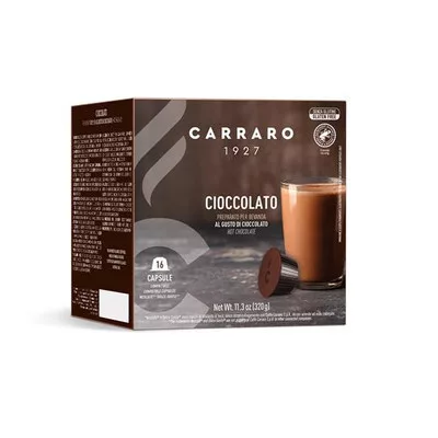 Kávékapszula, Dolce Gusto® kompatibilis, 16 db, CARRARO "Cioccolato"