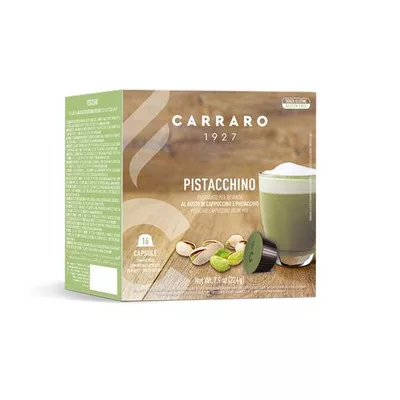 Kávékapszula, Dolce Gusto® kompatibilis, 16 db, CARRARO "Pistacchino"