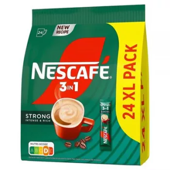   Instant kávé stick, 24x14 g, NESCAFÉ,  3in1 "Strong"