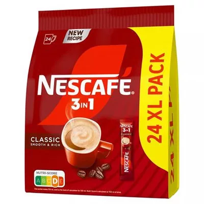 Instant kávé stick, 24x15,5 g, NESCAFÉ, 3in1 "Classic"