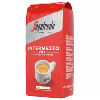 Kávé, pörkölt, szemes, 1000 g, SEGAFREDO "Intermezzo" 1 kg
