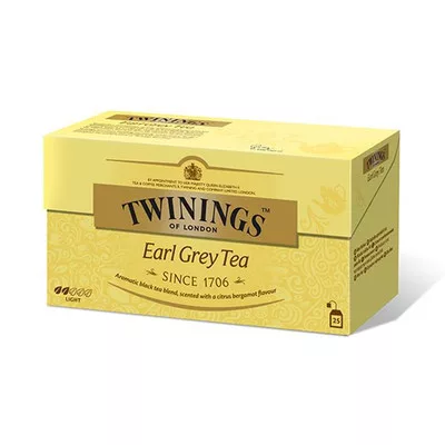 Fekete tea, 25x2 g, TWININGS "Earl grey" 0,05 kg