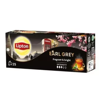 Fekete tea, 25x1,5 g, LIPTON "Earl grey" 0,037 kg