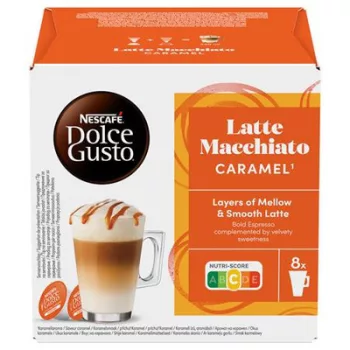   Kávékapszula, 8x2 db,  NESCAFÉ DOLCE GUSTO "Latte Macchiato", karamellás 16 db