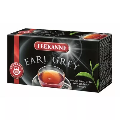 Fekete tea, 20x1,65 g, TEEKANNE, "Earl grey" 0,033 kg