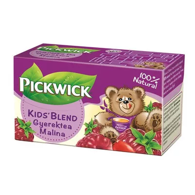 Gyümölcstea, 20x1,5 g, PICKWICK, "Gyerektea", málna 0,3 kg