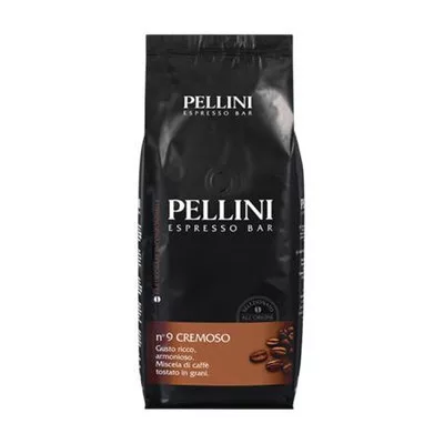 Kávé, pörkölt, szemes, 1000 g, PELLINI "Cremoso" 1 kg