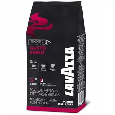 Kávé, pörkölt, szemes, 1000 g, LAVAZZA "Gusto Pieno" 1 kg