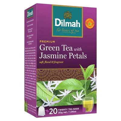 Zöld tea, 20x1,5g, DILMAH, jázmin 0,03 kg