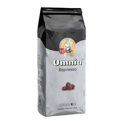 Kávé, pörkölt, szemes, olaszos pörkölésű, 1000 g, DOUWE EGBERTS "Omnia Espresso" 1 kg