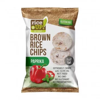 Barnarizs chips, 60 g, RICE UP, paprikás 0,06 kg