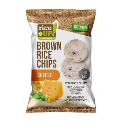 Barnarizs chips, 60 g, RICE UP, sajtos 0,06 kg