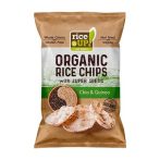   Barnarizs chips, 25 g, RICE UP "Bio", chia maggal és quinoával