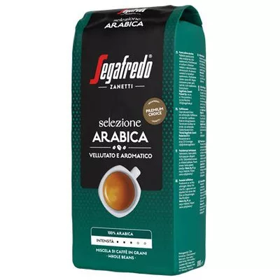 Kávé, pörkölt, szemes, 1000 g, SEGAFREDO "Selezione Arabica" 1 kg