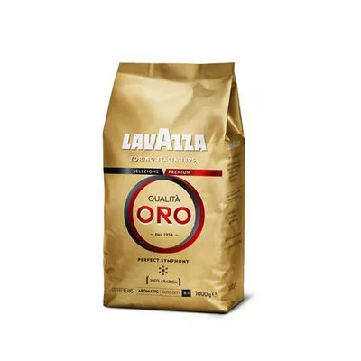 Kávé, pörkölt, szemes, 1000 g, LAVAZZA "Qualita Oro" 1 kg