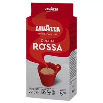   Kávé, pörkölt, őrölt, 250 g, LAVAZZA "Qualita Rossa" 0,25 kg