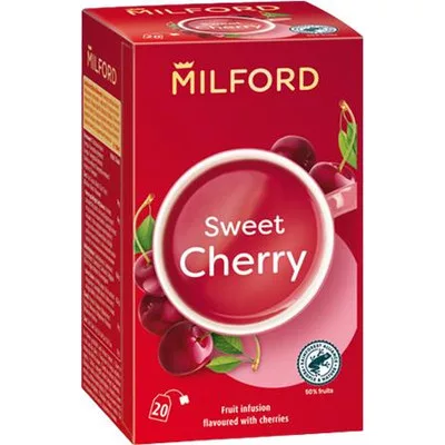 Gyümölcstea, 20x2,5 g, MILFORD "Sweet cherry", cseresznye 0,05 kg