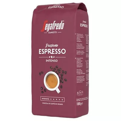 Kávé, pörkölt, szemes, 1000 g,  SEGAFREDO "Passione Espresso" 1 kg