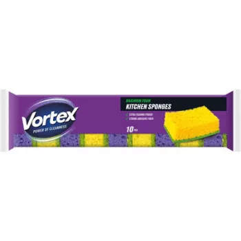 Mosogatószivacs, 10 db, VORTEX