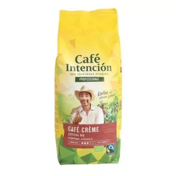   Kávé, pörkölt, szemes, 1000 g, CAFÉ INTENCIÓN "Professional Café Créme Especial BIO" 1 kg