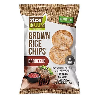 Barnarizs chips, 60 g, RICE UP, barbecue 0,06 kg
